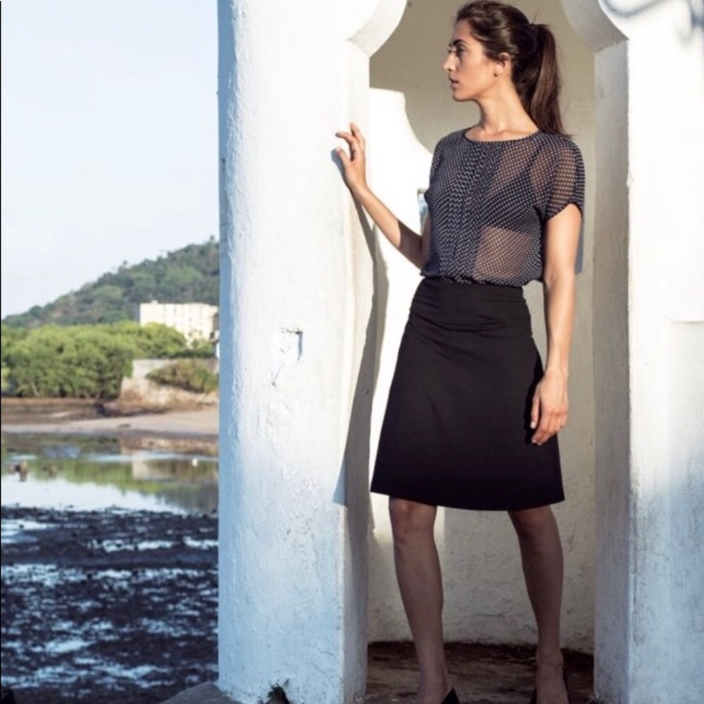 Betabrand Women Black Skirt Skort (Travel/Sport)
